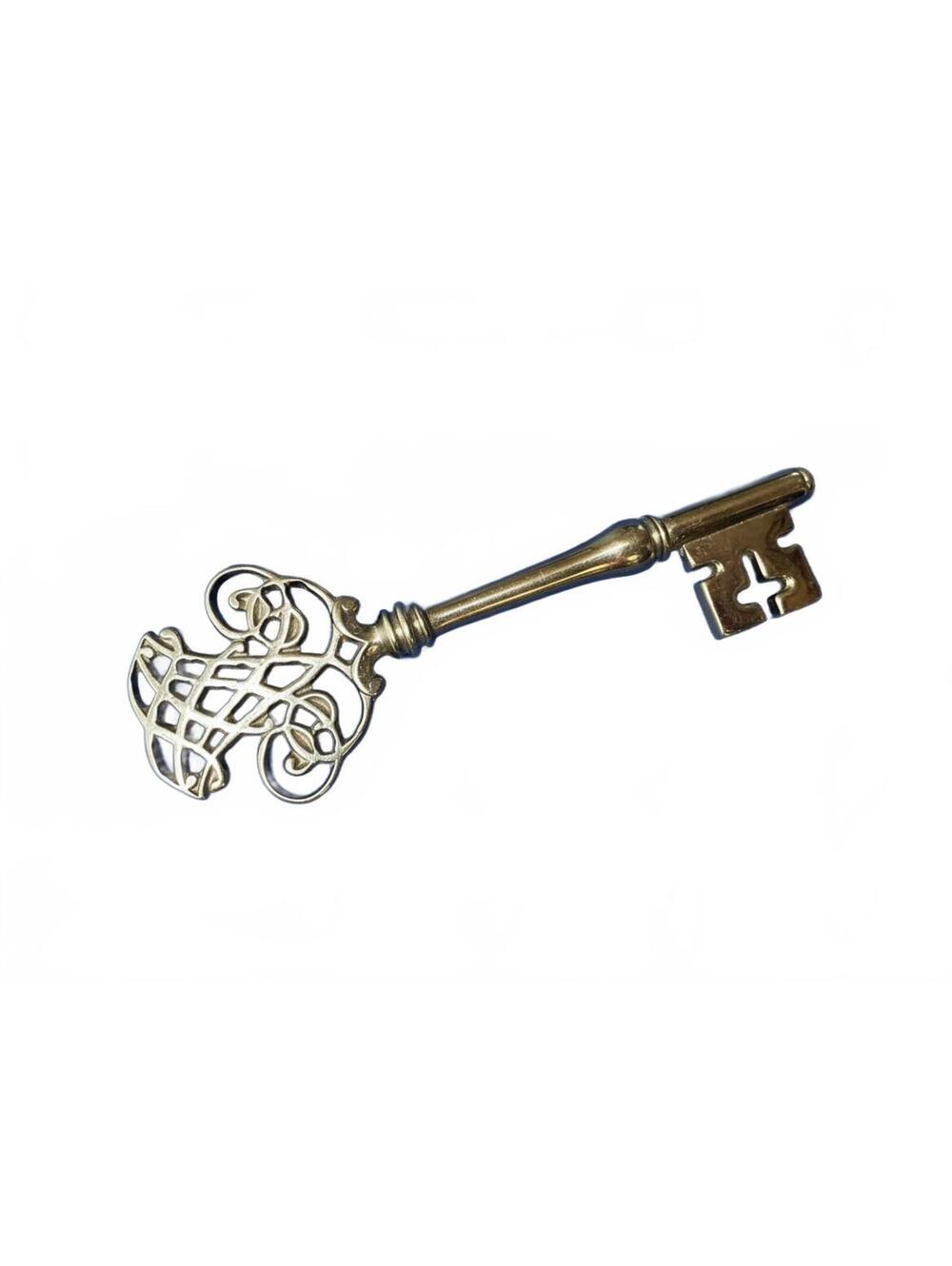 Virginia Metalcrafters Brass Thomas Jefferson Cipher Decorative Skeleton Key